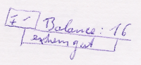 Die Eigenschaft Balance im Charakterheft